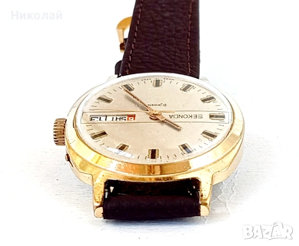 Sekonda - мъжки механичен часовник , снимка 5 - Мъжки - 54892467