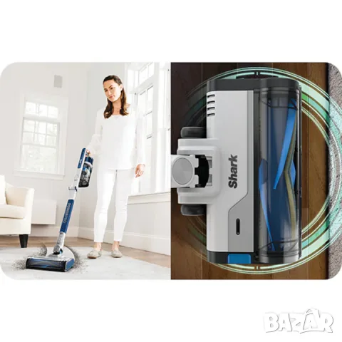 Вертикална прахосмукачка 2in1 Shark IZ380EU PowerPro Flexology, снимка 2 - Прахосмукачки - 55595338