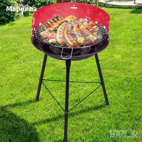 Барбекю Well Home с 3 крака и решетка, снимка 3 - Други стоки за дома - 55655027