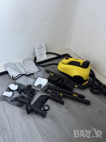 Мултифункционална Парочистачка TVD Steam Cleaner 1.53L Голяма Силна Пароструйка, с Много Аксесоари!, снимка 7 - Парочистачки и Водоструйки - 55695662