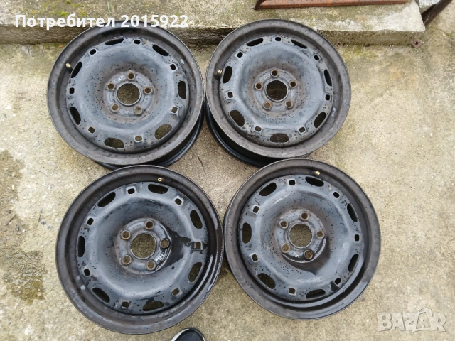 Оригинални метални джанти 14цола за vw-Golf4.polo.up.skoda fabia.seat ibiza.5×100.