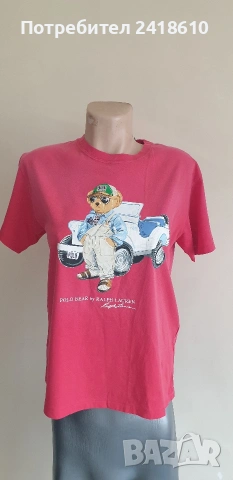 POLO Ralph Lauren Bear  Cotton Size M НОВО! ОРИГИНАЛ! Дамка Тениска!, снимка 12 - Тениски - 53949970