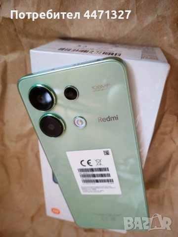 Xiaomi Redmi Note 13 4G 8GB/256GB като нов, зелен, снимка 6 - Xiaomi - 54368525