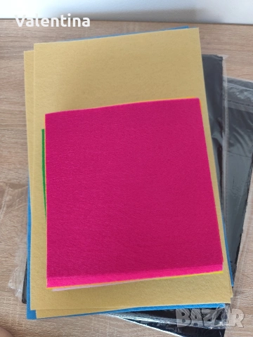 Филц 1 мм А4 черен, син, снимка 2 - Ученически пособия, канцеларски материали - 54329441