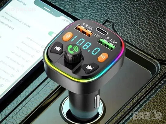 FM Трансмитер с Bluetooth , снимка 4 - MP3 и MP4 плеъри - 55693196