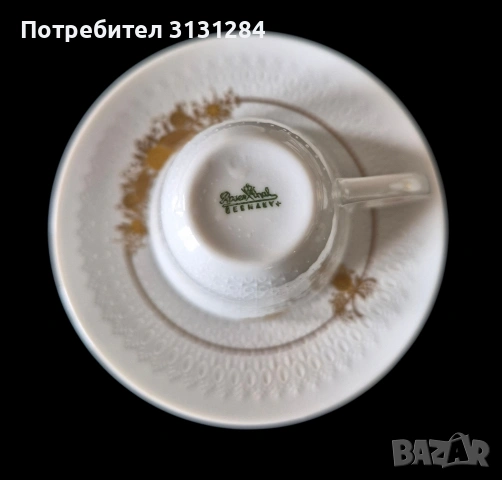 Колекционерски порцеланов кофейн сервиз Rosenthal Romanze, Bjørn Wiinblad, снимка 7 - Сервизи - 54902063
