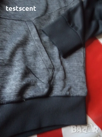Мъжки суичър Under Armour ColdGear серия худи с цип черно сиво L Large, снимка 9 - Суичъри - 54511914