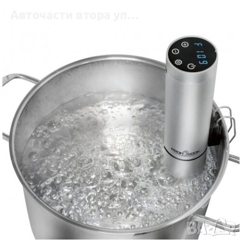 ProfiCook PC-SV 1159 Sous vide потопяем котлон, 1100W, сребрист, снимка 6 - Котлони - 54611471
