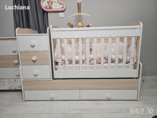 Кошара + скрин Nicolle Baby, снимка 3 - Мебели за детската стая - 54568141