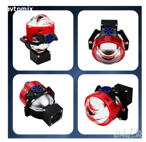 Bi-LED лупи за вграждане във фарове с къси и дълги светлини 3"инча 156W 8000lm 12V, снимка 9 - Аксесоари и консумативи - 54344089