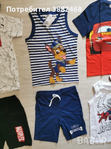 Нови летни екипи за момчета H&M C&A LC Waikiki 134/140  размер , снимка 8 - Детски комплекти - 54724498