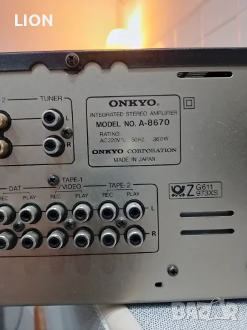 onkyo integra a-8670, снимка 7 - Ресийвъри, усилватели, смесителни пултове - 55537663
