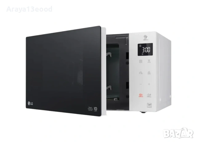 Микровълнова печка LG Smart Inverter MS23NECBW – 23L, 1000W, бяла, снимка 3 - Микровълнови - 54287379