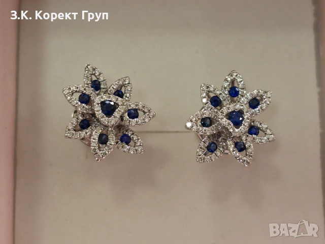 Дамски златни обеци 18К 750 / 4,51гр., снимка 2 - Обеци - 54581945