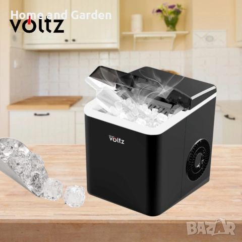 Ледогенератор Oliver Voltz , 100W, черен, 10кг/24ч./1.3L, снимка 6 - Друга електроника - 53970909