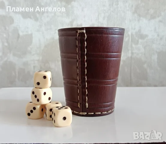Ретро комплект за барбут /генерал 5 броя зарове , снимка 2 - Настолни игри - 55666407