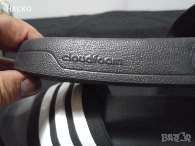 ЧЕХЛИ Adidas Cloudfom Adellitte Номер 47 Стелка 30,5 см. 100% Оригинални Внос от Англия, снимка 7 - Мъжки чехли - 55051319