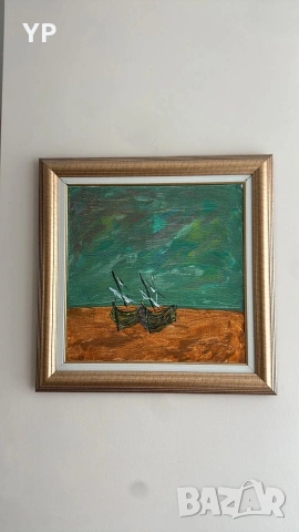 Морски картини с кораби, лодки и пейзажи, снимка 3 - Други ценни предмети - 55082248