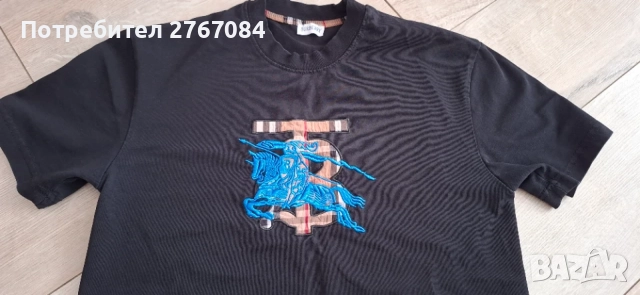 Мъжка тениска Burberry , снимка 2 - Тениски - 55675152