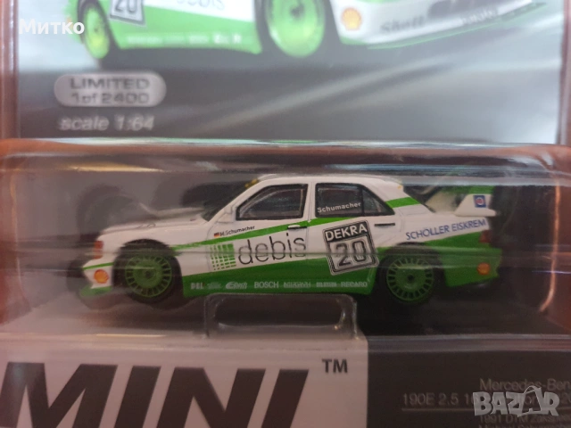 MiniGT Mercedes 190E (Blister), снимка 4 - Колекции - 54259442