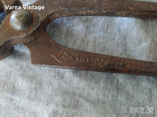 Стар керпеден DIN 5241/160 mm CGP (KNIPEX) 1882-1942 години Германия., снимка 3 - Антикварни и старинни предмети - 54651658