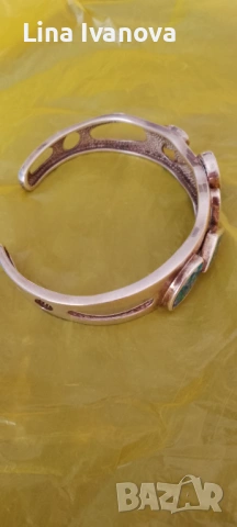 Сребърна гривна , снимка 3 - Гривни - 54262783