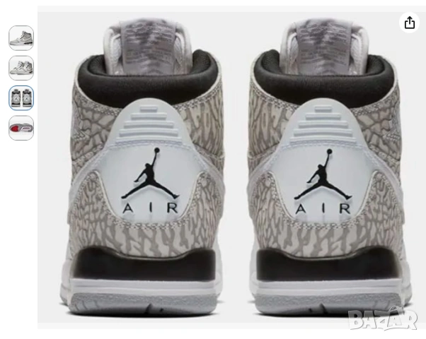 кецове / маратонки Nike Air Jordan Legacy 312 Kids номер 36, снимка 4 - Детски маратонки - 54744377