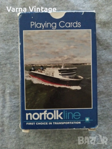 Винтидж колекционерски карти NORFOLK LINE. CARTA MUNDI Белгия.