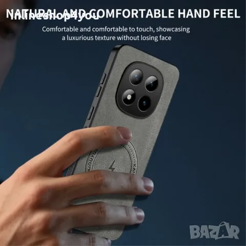 Стилен MagSafe Кейс за Xiaomi Redmi Note 15 Pro+ Plus 5G със защита на камерите, снимка 3 - Калъфи, кейсове - 55673952