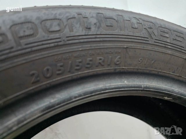 2бр летни гуми 205/55/16 DUNLOP L05636, снимка 4 - Гуми и джанти - 54527601