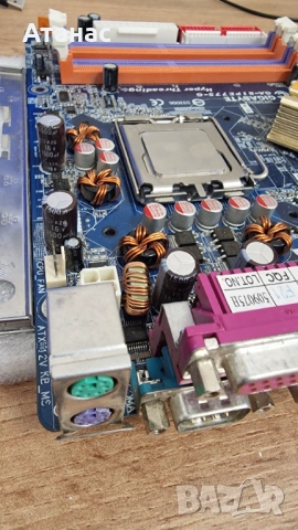Рядко дъно Gigabyte GA-8IPE775-G | Сокет 775 + AGP 8X слот | + Задна планка, снимка 8 - Дънни платки - 54430326