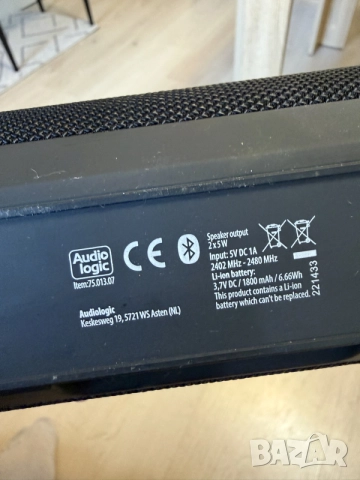 Продавам блутут колонка Audiologic  2х5W, снимка 5 - Bluetooth тонколони - 55596454