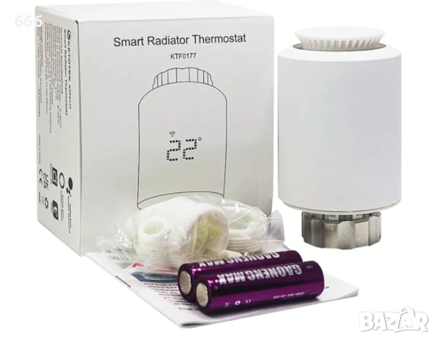 Интелигентен термостатичен радиаторен вентил TRV Zigbee, WiFi радиаторен термостат, съвместим с Alex