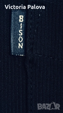 Мьжка маркова черна риза Bison Club Scandinavia, размер L (свободна кройка), снимка 3 - Ризи - 54496765
