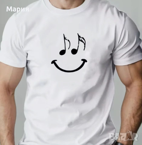 100% ПАМУЧНИ МЪЖКИ ТЕНИСКИ размер XXL  св.синя и бяла, снимка 3 - Тениски - 55271990