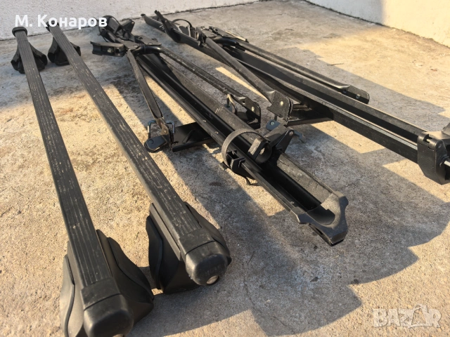 Продават се напречни греди 125см с 2бр стойки за велосипед, снимка 3 - Аксесоари и консумативи - 54094826