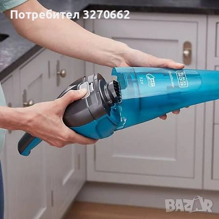 акумулаторна ръчна прахосмукачка 7.2 V, подходяща за сухо и мокро почистване BLACK+DECKER Dustbuster, снимка 2 - Прахосмукачки - 55102766