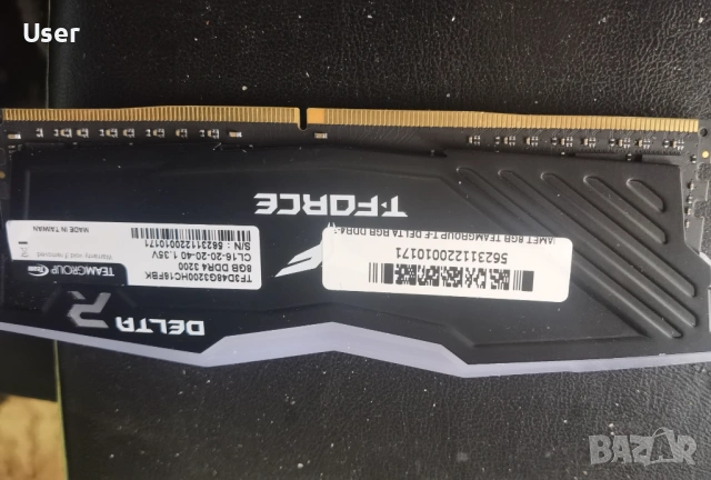 T-FORCE DELTA RGB DDR4 8gb, снимка 3 - RAM памет - 54121145
