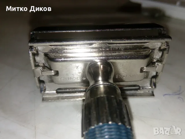 Gillette  отлична винтидж самобръсначка с две ножчета  Astor нови и кутия оригинал, снимка 5 - Електрически самобръсначки - 55414607