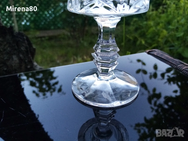 Кристални чаши за вино 5 бр. - Югославия !, снимка 5 - Чаши - 54443970