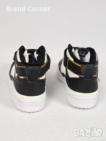 НОВИ Adidas Forum Mid J (Черно/Бяло) – Оригинални, с етикети рст 37 1/3, снимка 2 - Маратонки - 54279634