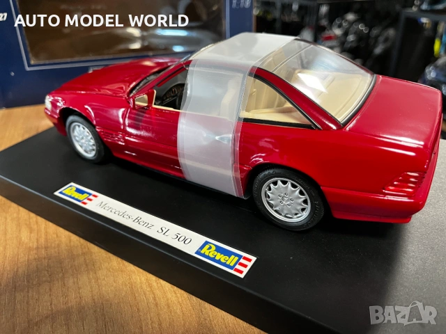 REVELL метален колекционерски модел количка MERCEDES-BENZ SL500 1994г. 88.01 лв. / 45 €, снимка 5 - Колекции - 54625347