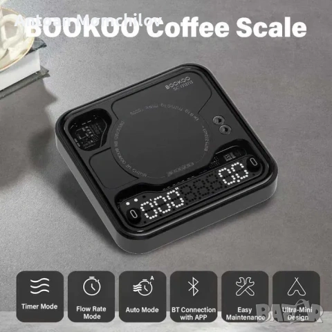 Кафе везна BOOKOO Themis Mini SC-mini Bluetooth, снимка 5 - Кафемашини - 54805391