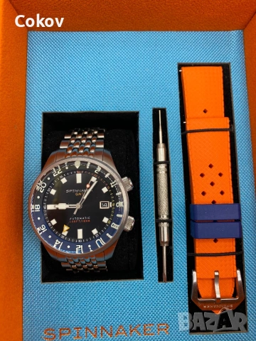 Spinnaker Bradner GMT Automatic 180m, снимка 3 - Мъжки - 54711628