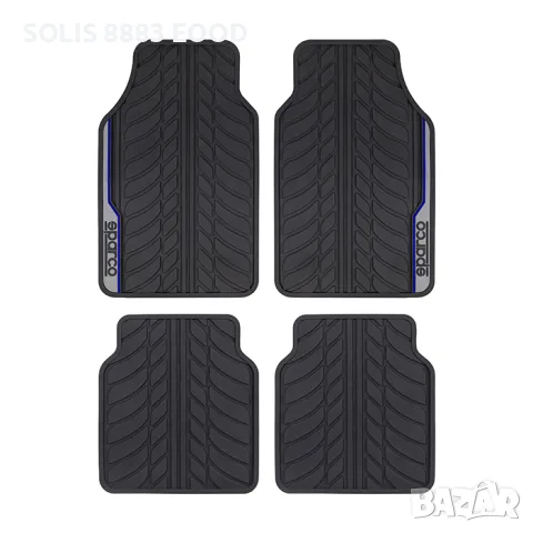 Стелки гума Sparco SPF507BL 4БР/К-Т Черно/Синьо
