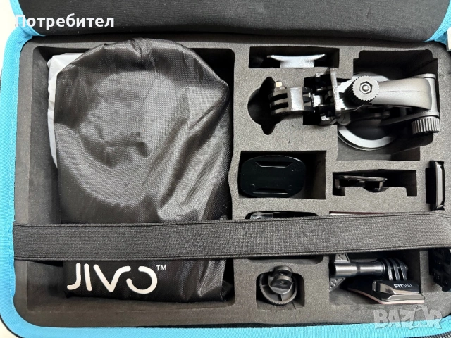Оригинален Jivo Go Gear Комплект аксесоари за екшън спортна камера за GoPro Hero, снимка 9 - Чанти, стативи, аксесоари - 54906371