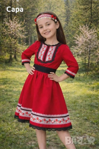 Стилни рокли с народни мотиви за малки и големи , снимка 6 - Рокли - 54513562