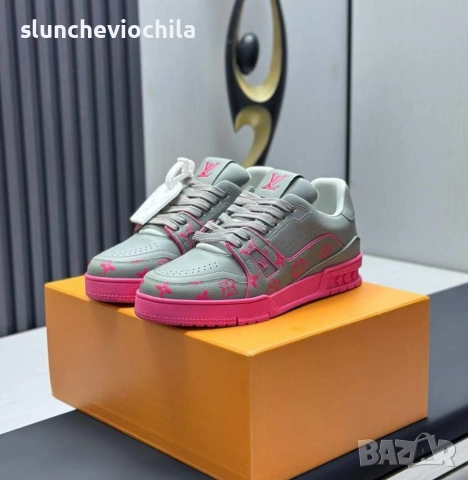 Обувки Louis vuitton run away sneakers, снимка 12 - Маратонки - 54124321