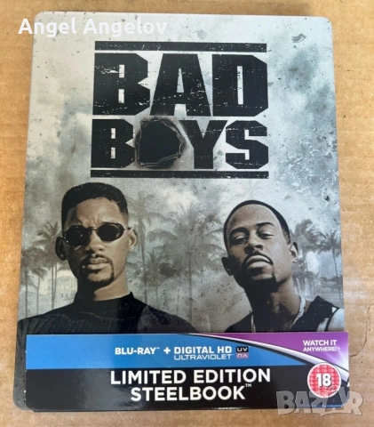 Bad Boys (1995) UK Ltd Ed Reg Blu-ray Steelbook Will Smith Martin Lawrence 