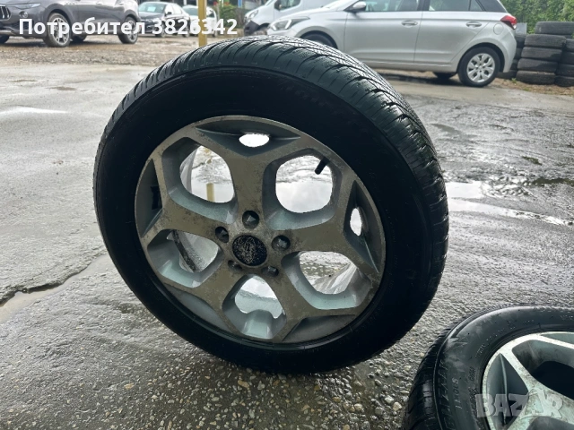 4 бр- Гуми с Джанти за Форд 5x108 205/55 r16 , снимка 2 - Гуми и джанти - 54651044